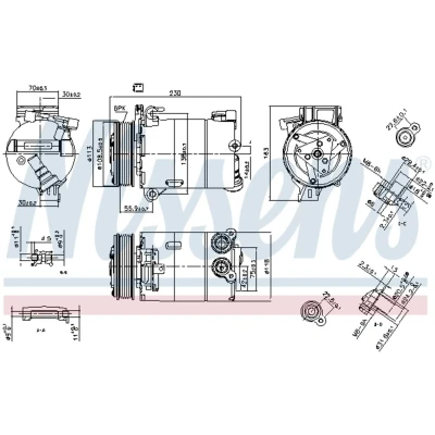 Afbeelding van Nissens Airco compressor 890213