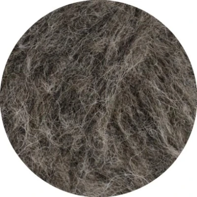 Afbeelding van LANA GROSSA Natural alpaca Lungo wollig garen met babyalpacavezels, handbreigaren van 89% (baby) en 11% polyamide, 50 g wol voor breien haken, 190 m