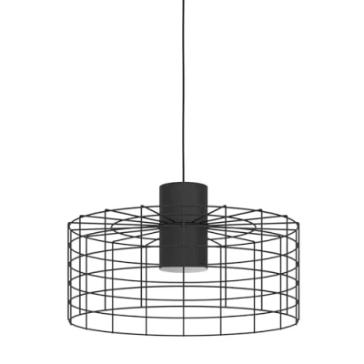 Afbeelding van EGLO Milligan Hanglamp E27 industrieel Ø 48 cm Zwart/Wit