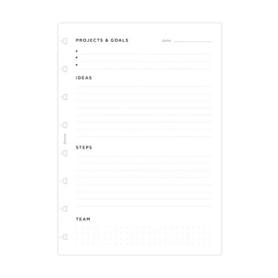 Afbeelding van Filofax Hervulbare Notitieboek Projects &amp; Goals Tracker