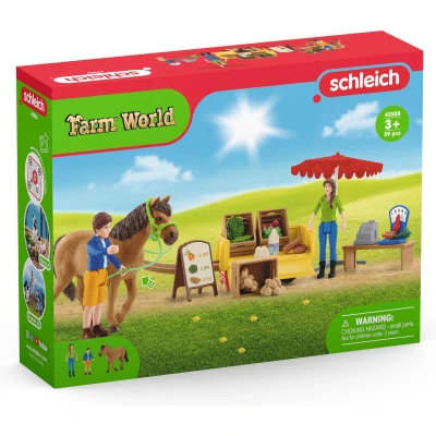 Afbeelding van Playset Schleich Mobile Farm Stall