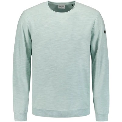 Afbeelding van No Excess Mannen Trui Met Ronde Hals Pastelblauw L