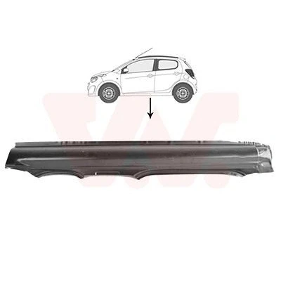 Afbeelding van VAN WEZEL 0910103 Dorpel Reparatiepaneel Links TOYOTA: Aygo