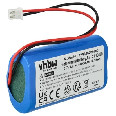 Afbeelding van vhbw Batterij compatibel met Zafferano Poldina Pro Mini tafellamp, bedlampje (4400 mAh, 3,7 V, Li Ion)