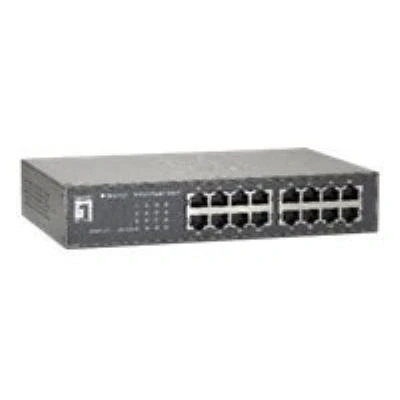 Image de LevelOne GEU 1621 commutateur 16 ports non géré Montable sur rack, fixation murale