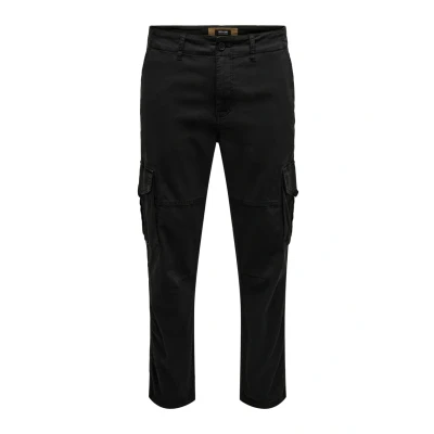 Afbeelding van Only &amp; Sons Onsdean LIFE TAP Cargobroek, Heren, Maat: 30x32, Black