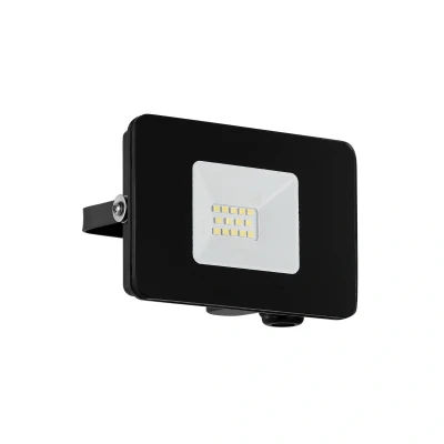 Afbeelding van EGLO LED buitenspot Faedo 3, 1 lichtpunt, muurspot van aluminium, kleur: zwart, glas: helder, 10 watt, IP65