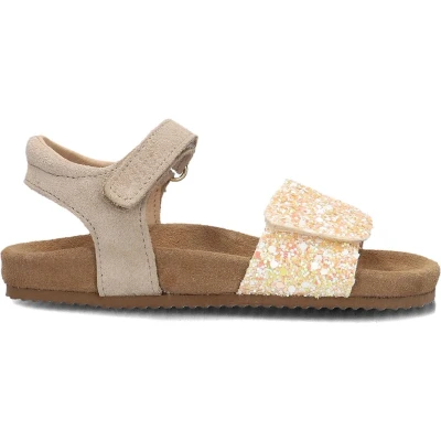 Afbeelding van clic! Platte Grass Sandalen voor kinderen, Maat: 28, Serraje vison Veloursleer