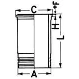 Afbeelding van Kolbenschmidt Cilinderbus/voering O ring 89898110