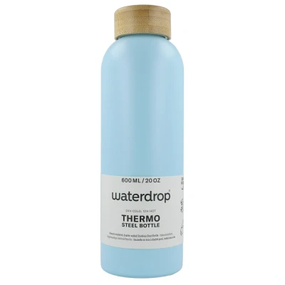 Afbeelding van Waterdrop Steel Bottle Thermosfles 600 Ml Lichtblauw