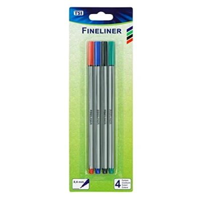 Afbeelding van TSI 38713 viltstift, 4 kleuren