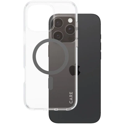 Afbeelding van PanzerGlass Hoesje Geschikt voor iPhone 16 Pro Max CARE Flagship Case MagSafe Zwart