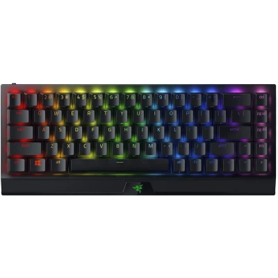 Afbeelding van Razer BlackWidow V3 Mini HyperSpeed Qwerty Gaming Toetsenbord Gele Switch Zwart