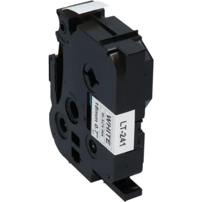 Afbeelding van Huismerk Brother TZe 241 Tape Zwart op wit (18 mm)