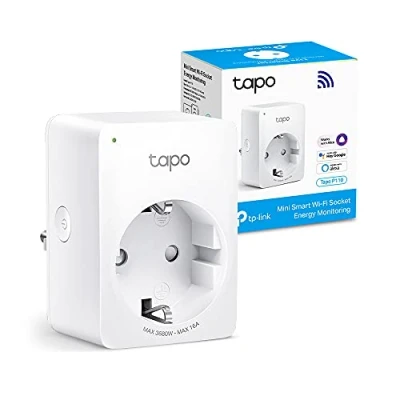 Image de Tapo Prise Connectée WiFi, Suivi de consommation, 16A Type F, compatible avec Alexa et Google Home, Contrôler le ventilateur, climatiseur, Économie d&#039;énergie, Commande vocale, P110(1 pack)