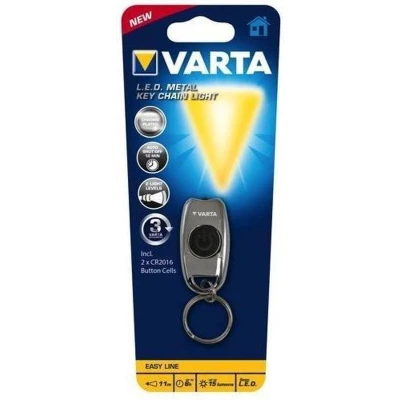 Afbeelding van Varta LED zaklamp Metal Key Chain Light, 15lm, incl. 2x knoopcel CR2016, retail blister