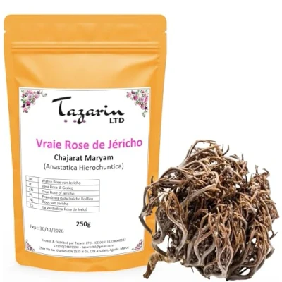 Afbeelding van 250 g hele Jericho roos Chajarat Mariam vruchtbaarheidsbevorderende plant ca. 100 stuks Anastatica Hierochuntica 100% natuurlijk, zuiver en zonder toevoegingen Hoogwaardige kwaliteit