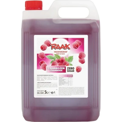 Afbeelding van Raak Siroop Zero Framboos 5l