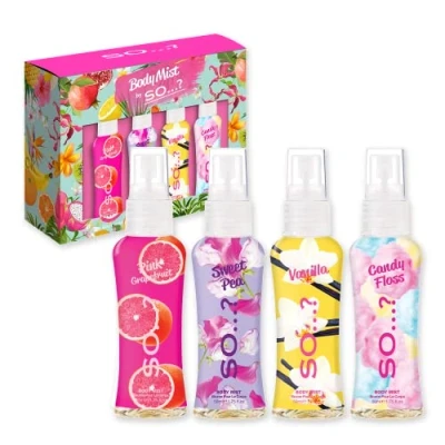 Afbeelding van Zo...? Cadeauset met 4 lichaamssprays voor dames, 50 ml