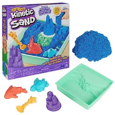 Afbeelding van Kinetic Sand Box Blauw 1 stuk