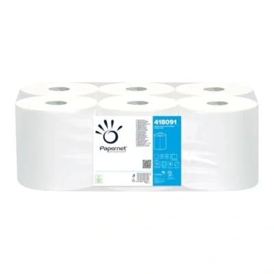 Afbeelding van Papernet V gevouwen handdoek 409039, 266 services voor clip, pure cellulose, 2 sluiers, serveerafmetingen 21 x 22 cm, opgevouwen 10,5 cm