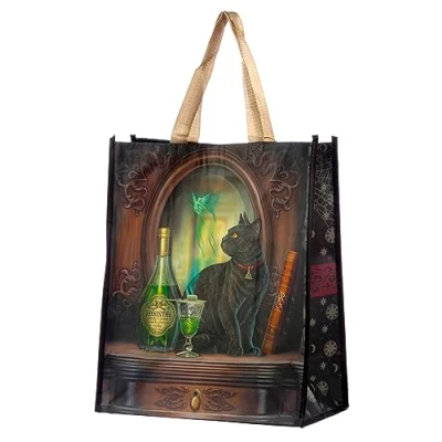 Afbeelding van Boodschappentas Lisa Parker Absinth cat