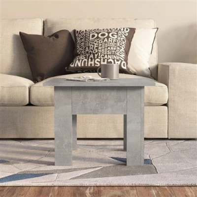Afbeelding van vidaXL Salontafel 55x55x42 cm spaanplaat betongrijs