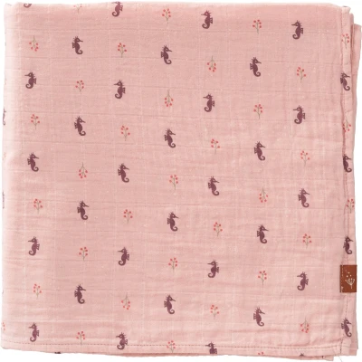 Afbeelding van Fresk Hydrofiele Doek 120x120cm Sea Horse