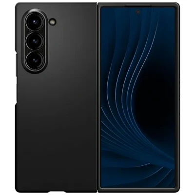 Afbeelding van Spigen Hoesje Geschikt voor Samsung Galaxy Z Fold 6 Air Skin Back Cover Aramid Zwart