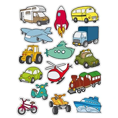 Image de Gommettes les transports x 45