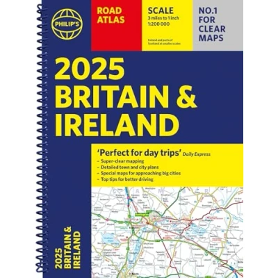 Afbeelding van Philip&#039;s Road Atlases 2025 Atlas Britain and Ireland
