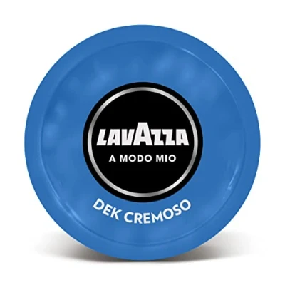 Afbeelding van Lavazza A Modo Mio Dek Cremoso, 256 capsules, voor een Espresso Decaffeinato con Note di Mandorle e Canditi, 100% Arabica, Intensità 7/13, Tostatura Media, 16 Confezioni x capsules