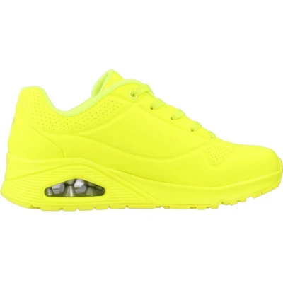 Afbeelding van Skechers Sport Sneakers laag, Dames, Maat: 35, Gelb Textiel