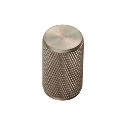 Afbeelding van Fingertip Designs Kastknop &quot;Knurled&quot; 30mm Satijn nikkel
