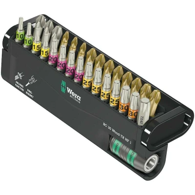 Afbeelding van Wera Bit Check 30 Wood TX HF 1 05057436001 Bitset delig Torx, Kruiskop Phillips, Pozidriv