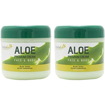 Afbeelding van TABAIBALOE Aloe vera Premium gezichtscrème/lichaamscrème, 2 x 300 ml