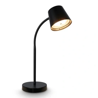 Afbeelding van Briloner Biwo Snoerloze LED tafellamp 7502015 Dimbaar Draaibaar Touch Snoerloos Verwisselbare batterij en lichtbron 38,5 x 13 23 cm Zwart