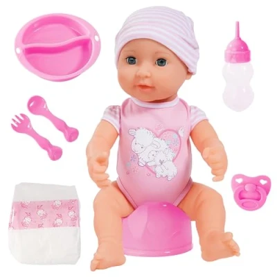 Afbeelding van Bayer Design 94071AA Pasgeboren pop Piccolina New Born Baby met accessoires