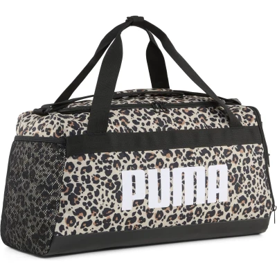Afbeelding van PUMA CHALLENGER AOP Small Sports Bag Unisex Sporttas Black leopard