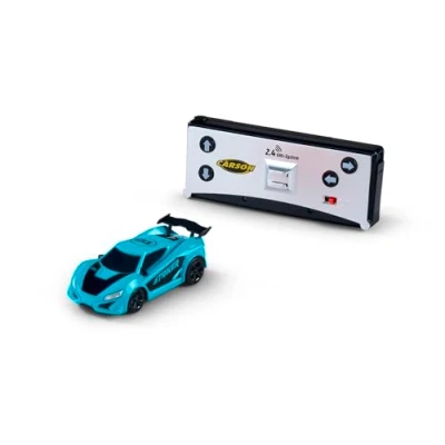 Afbeelding van Carson 500404274 1:60 Nano Racer Striker 2.4GHz turquoise op afstand bestuurbare auto, RC voertuig, 20 minuten rijtijd, auto voor kinderen
