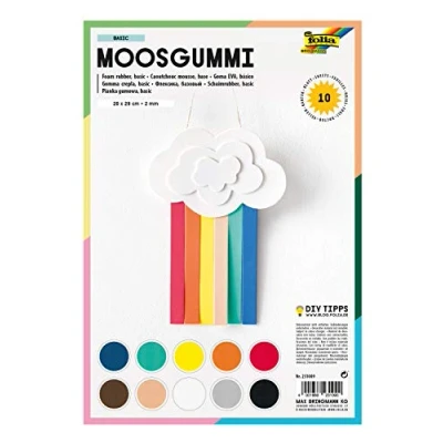 Afbeelding van Foam Folia 20x29cm basic 10 kleuren