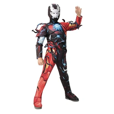 Afbeelding van Rubie&#039;s Officieel Disney Marvel Venomized Iron Man kostuum voor kinderen, Halloween Venom