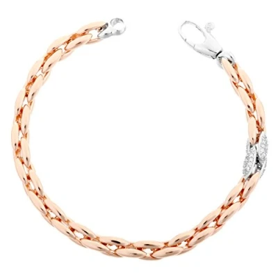 Afbeelding van Orphelia ZA 7159 Armband rosé links 925 Zilver 20 cm