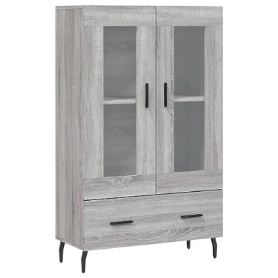 Image de vidaXL Buffet haut sonoma gris 69,5x31x115 cm bois d&#039;ingénierie828314