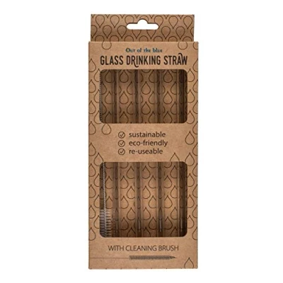 Afbeelding van Transparante Glazen Rietjes (set Van 4)