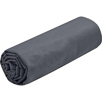 Afbeelding van Lovely CASA Hoeslaken maat 90 x 190 cm, grote spanhoogte 30 cm 100% katoen Oeko Tex gecertificeerd kleur leisteen model Eden beddengoed voor thuis zacht en comfortabel een knus bed