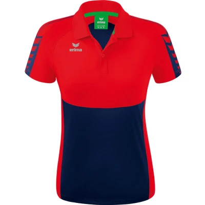 Afbeelding van Six Wings polo dames new navy/rood / 42