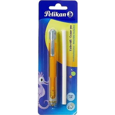 Afbeelding van Pelikan 807364 gompen met vervangende gom, 4 verschillende kleuren