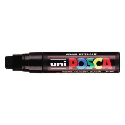 Image de POSCA PC17K PTE XL BISEAUTE NOIR
