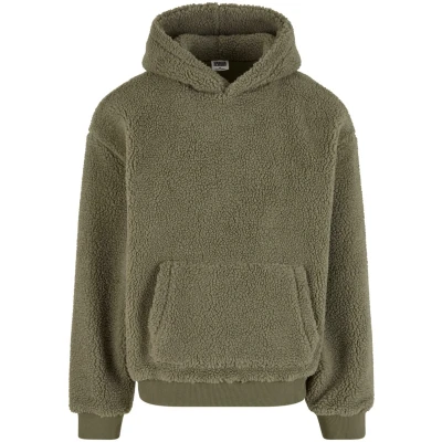 Afbeelding van Urban Classics Teddy Hoodie, Heren, Maat: 4XL, Palegreen